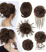 5 Pieces Messy Hair Bun Hairpiece Tousled Updo for Women Hair Extension - £11.80 GBP