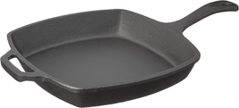 JB0217 10.5&quot; Pre Seasoned Cast Iron Square Skillet for Grill, Gas, Ove - $75.23