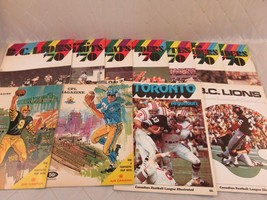CFL Illustrated Magazine Lot of 11 1968-70 Lions Argonauts Roughriders Tigercats - £72.70 GBP