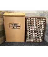 Vintage 70s Thermos Buffet Bag Picnic Lunch Set Tweed &amp; Leather Tote Bag... - $1,553.37 MXN