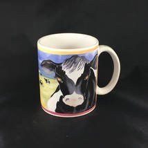 COWS Cow &quot;Outstanding In Their Field&quot; Farming Farm Illustrated Coffee Mug - £10.70 GBP