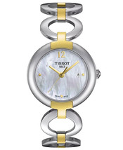 Tissot Women&#39;s Swiss Pinky Two-Tone Stainless Steel Bracelet Watch 28mm - £156.39 GBP