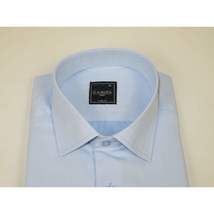 Men's Shirt, Hankie CASILA Turkey Cotton Blend 502020-10 Blue Herringbone image 5