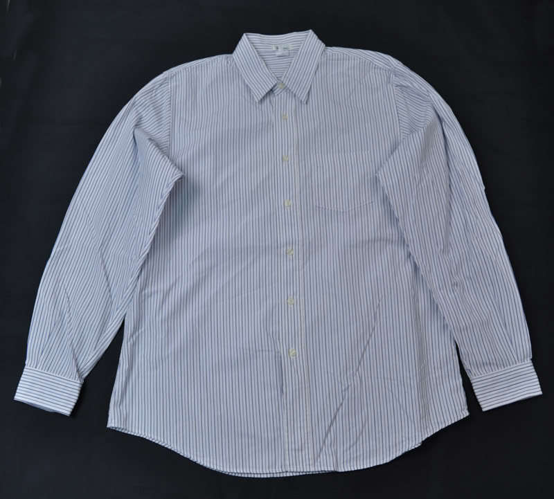 Primary image for Ron Herman Blue White Stripe LS Shirt 2XL