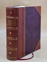 Webster&#39;s condensed dictionary of the English language, with cop [Leather Bound] - £139.40 GBP