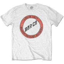 Bad Company Burnin&#39; Through America Official Tee T-Shirt Mens Unisex - £24.99 GBP