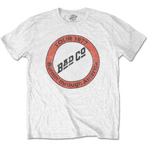 Bad Company Burnin&#39; Through America Official Tee T-Shirt Mens Unisex - $31.92