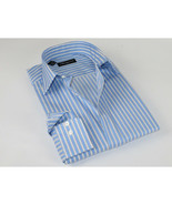 Men Reddington 100% Cotton Dress Sports shirt Regular Modern fit 175 Blu... - $41.82 CAD