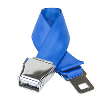 Flybuckle Airplane Seat Belt Fashion Belt - Cobalt Blue, X-Large - £11.00 GBP