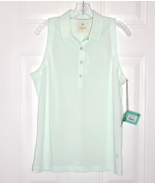 Linksoul NWT Top Womens Large Mint Julep Golf Tank Back Buttons John Ash... - $380.30 MXN