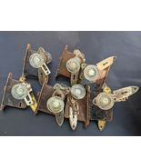 7 Antique Crystal Door Knob Sets Matchbox Lock Victorian Architectural S... - $395.99