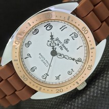 Mechanical Henri Sandoz &amp; Fils Vintage Swiss Mens White Watch 566a-a299967-6 - £19.91 GBP