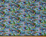 Sea Glass Pebbles Beach Rocks Stones Landscape Cotton Fabric Print BTY D... - $10.95