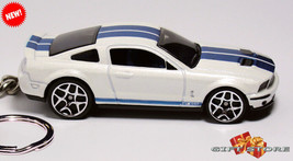 Rare Key Chain White Ford Shelby Mustang GT500 Custom Ltd Great Gift Or Display - $48.98