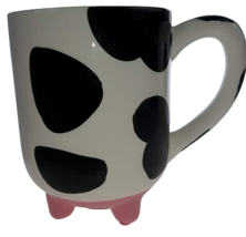 Boston Warehouse Udderly Cow Figural Mug Anti-Slip silicone Feet Cup 20oz Animal - £15.98 GBP