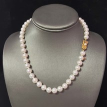 Mikimoto Akoya Pearl Necklace 17&quot; 18k Gold 8.5 mm Certified $14,400 410293 - £4,546.25 GBP