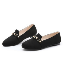 T sale comfortable black chocolate women casual flats red pearls women nude shoes eh702 thumb200