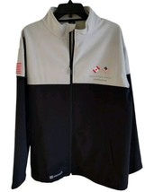 MENS JACKET FULL ZIP UP MICROSOFT USA /CANADA FLAG NORTH AMERICA LIMITED XL - £140.12 GBP