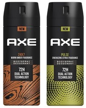 Axe 24x7 &amp; Pulse Long Lasting Deodorant Bodyspray For Men, 150ml (Pack of 2) - £21.75 GBP
