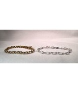 Sterling Silver Diamond Gold Vermeil Opal Tennis Bracelets - Lot of 2 - ... - £45.05 GBP