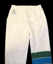 Lacoste Sport Windbreaker Track Pants White Green Blue Mens M NWOT image 2