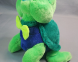 Plush Turtle 9 in Cute Stuffed Animal Classic Toy Co Green &amp; Blue Vintage - $14.80