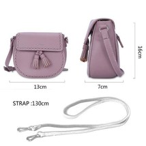 DAVIDJONES Girls Crossbody Bags Cute Tassel Flap - $85.00