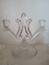 Vintage Fostoria Rare Crystal Candelabra  - $70.00