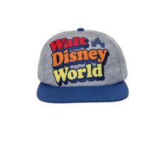 headwear Disney Parks Walt Disney World Retro Gray Baseball Cap Multicolor Mediu - £27.65 GBP