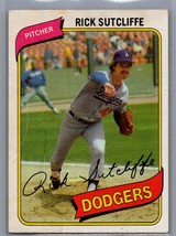 1980 Topps #544 Rick Sutcliffe Rookie Card RC Los Angeles Dodgers Baseball - £3.95 GBP