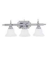 Livex Lighting 1283-05 Bath Vanity with White Alabaster Glass Shades, Ch... - £304.71 GBP