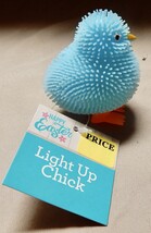 Easter Light Up Chick Blue 3&quot; LED When Dropped Auto For Ages 3 &amp; Up NIB ... - $2.49