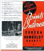 Eureka &amp; Humboldt County California Brochure 1940s Heart of the Redwoods   - $24.72