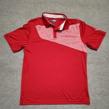 Callaway Opti Dri Golf Polo Shirt Mens L Red Short Sleeve Moisture Wicking - £17.03 GBP