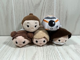 Disney Tsum Tsums Star Wars lot 5 mini plush beanbag toys Leia Luke BB-8 Obi-Wan - $15.58