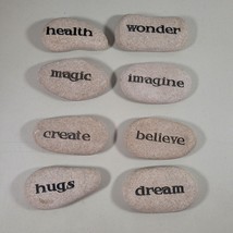 Inspirational Rocks Health Magic Create Hugs Wonder Imagine Believe Dream - £13.53 GBP
