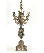 Brevettato Brass Bronze &amp; Marble Louis XVI Style Candelabras Pair Set - €7.612,78 EUR