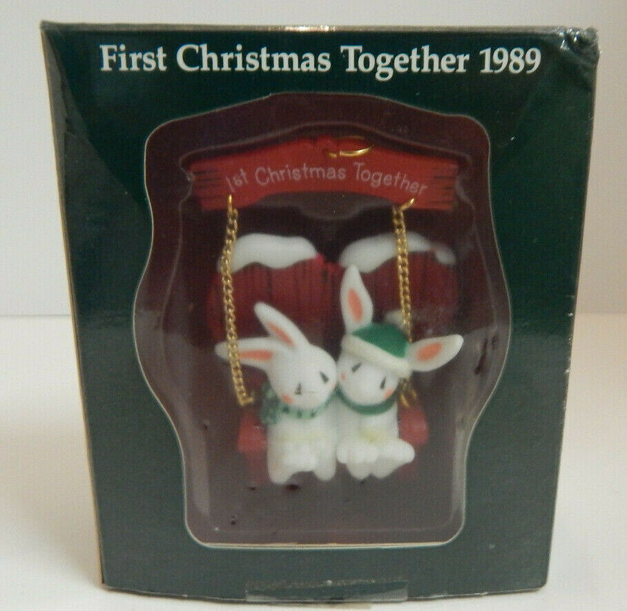First Christmas Together 1989 American Greetings Ornament Vintage - £8.63 GBP