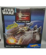 Star Wars X-Wing Fighter Death Star Trench Run Die Cast Hot Wheels - $334.54 MXN