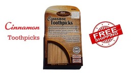 1X 100# Ceylon Natural Cinnamon Toothpicks 100 pcs Ayurvedic Wooden Sticks New - £8.45 GBP