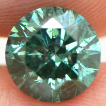 Green Round Cut Diamond 2.04 Carat Loose Fancy Color SI2 Enhanced 7.97X7.87MM - £1,469.33 GBP