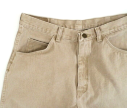 Wrangler Men&#39;s Denim Jean Shorts 33 Beige (tag 34) - £10.31 GBP