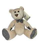 Barnes and Noble Plush Bear Barnsie Teddy Stuffed Animal Beanie Toy Bow ... - £7.25 GBP