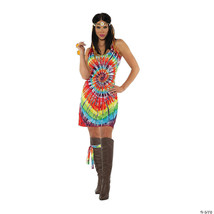 Tie dye mini dress adult medium - $50.49