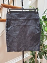 Gap Women&#39;s Gray Denim Cotton Comfort Waist Casual Mini Jeans Skirt Size 2 - £20.33 GBP