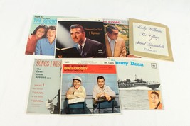 7 Vintage 45 rpm Records with Jackets VGC Various Artists Jimmy Dean Bing Crosby - £8.30 GBP