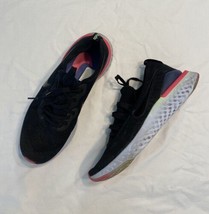 Nike Epic React Flyknit 2 Men&#39;s Running Shoes Black Pink BQ8928-003 Size 10.5 - £23.73 GBP