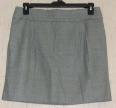 Excellent Womens J.Crew Heather Gray Wool Blend Lined Skirt Size 12 - £22.38 GBP