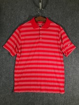 Nike Golf Performance Breathable Polo T Shirt Large Mens Stripe Size L C... - £11.25 GBP