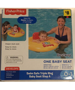 Fisher Price Swim Safe Triple Ring Baby Seat Pool Diaper Style New Seale... - $6.92